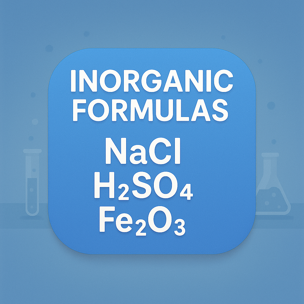 Ilustración para Formulación inorgánica